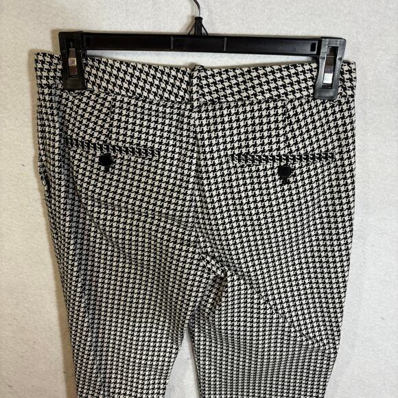 Theory Womens Pants Size 0 Houndstooth Straight Slim Trousers Work Office Career - Picture 2 of 7
